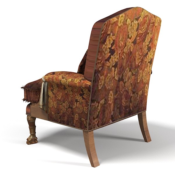 3d jumbo ritz classic model - Jumbo Ritz classic baroque chair armchair by shop3ds